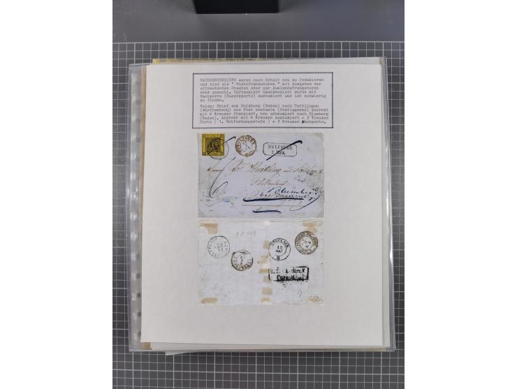 1800/1970 (ca.), HEIMATGESCHICHTE BADENS, umfangreiche Materialsammlung, teils ausstellungsmäßig aufgezogen, mit einigen hund