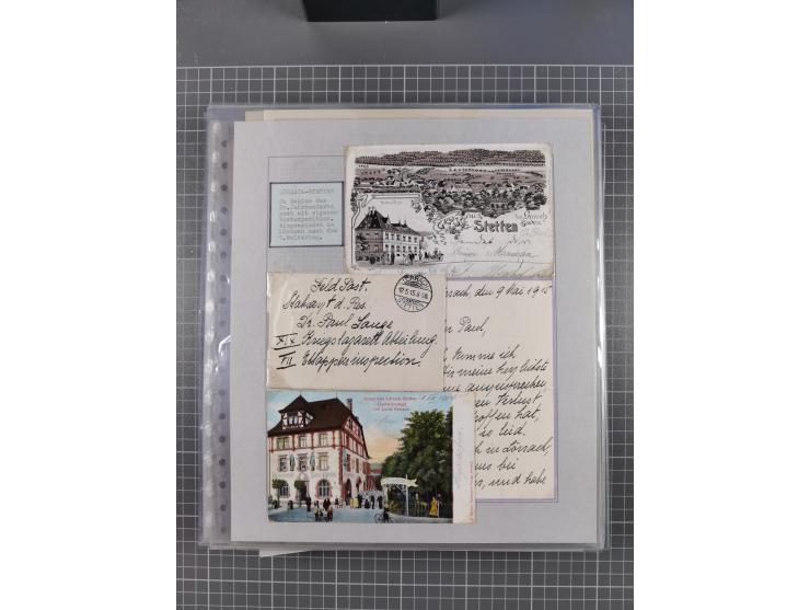 1800/1970 (ca.), HEIMATGESCHICHTE BADENS, umfangreiche Materialsammlung, teils ausstellungsmäßig aufgezogen, mit einigen hund