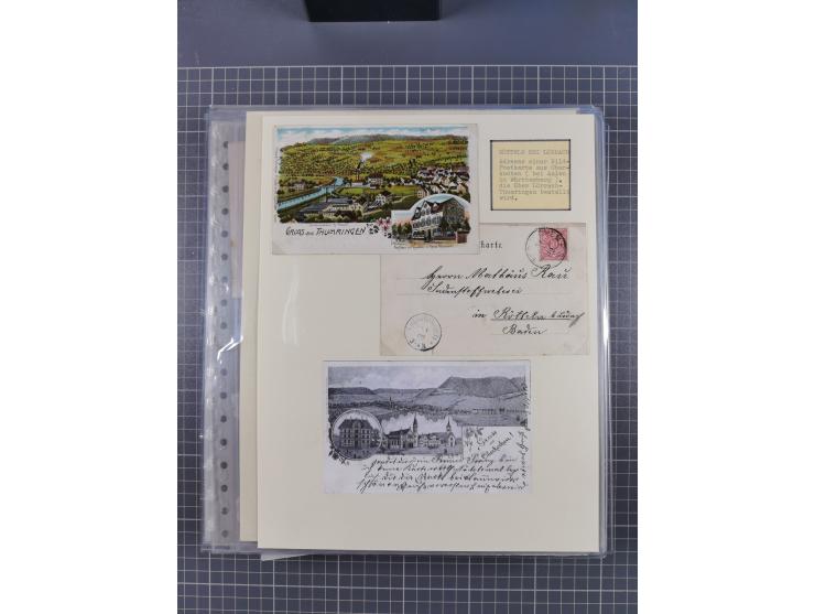 1800/1970 (ca.), HEIMATGESCHICHTE BADENS, umfangreiche Materialsammlung, teils ausstellungsmäßig aufgezogen, mit einigen hund