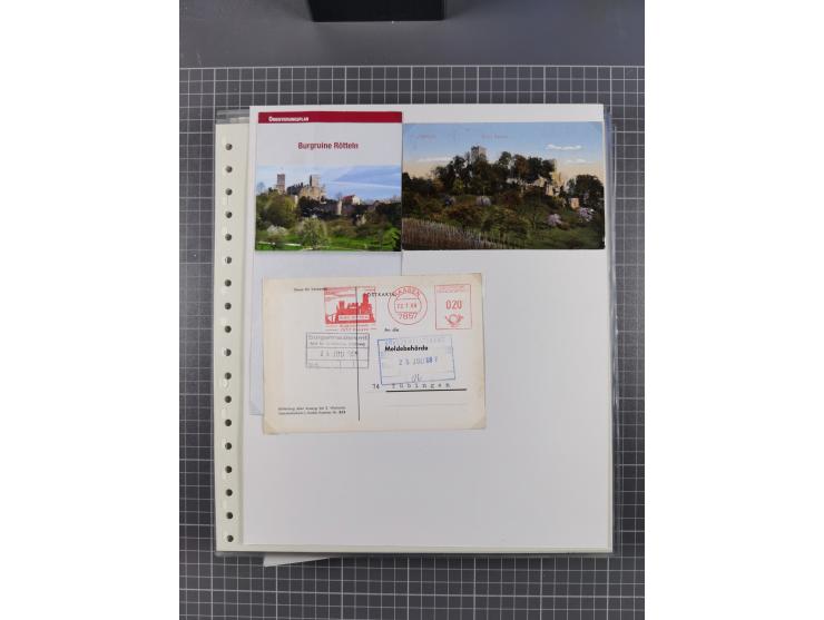 1800/1970 (ca.), HEIMATGESCHICHTE BADENS, umfangreiche Materialsammlung, teils ausstellungsmäßig aufgezogen, mit einigen hund