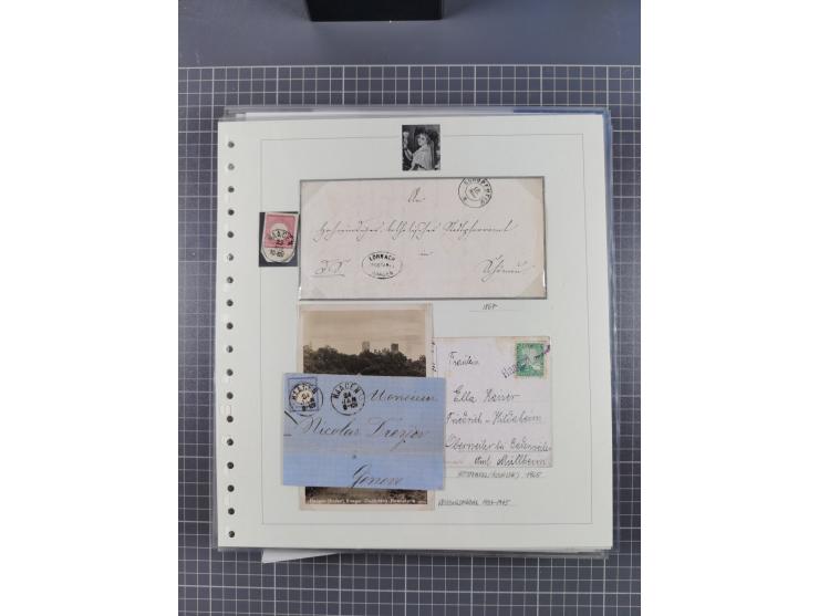 1800/1970 (ca.), HEIMATGESCHICHTE BADENS, umfangreiche Materialsammlung, teils ausstellungsmäßig aufgezogen, mit einigen hund