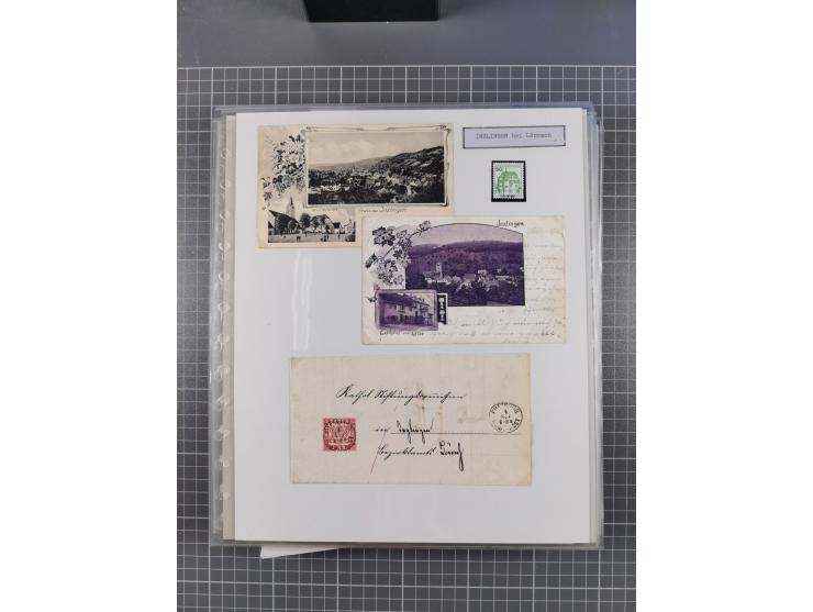 1800/1970 (ca.), HEIMATGESCHICHTE BADENS, umfangreiche Materialsammlung, teils ausstellungsmäßig aufgezogen, mit einigen hund