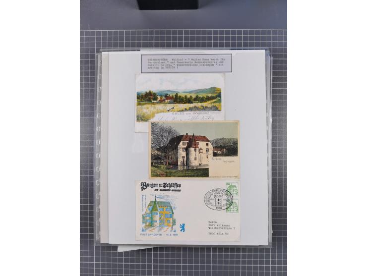 1800/1970 (ca.), HEIMATGESCHICHTE BADENS, umfangreiche Materialsammlung, teils ausstellungsmäßig aufgezogen, mit einigen hund