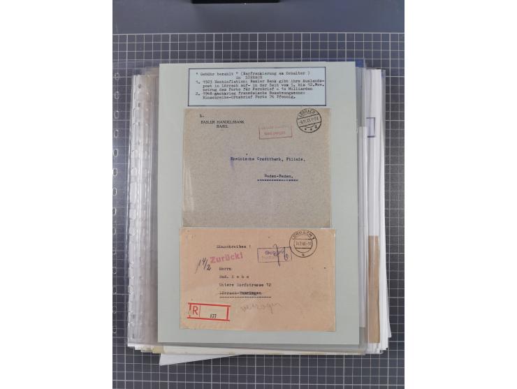 1800/1970 (ca.), HEIMATGESCHICHTE BADENS, umfangreiche Materialsammlung, teils ausstellungsmäßig aufgezogen, mit einigen hund