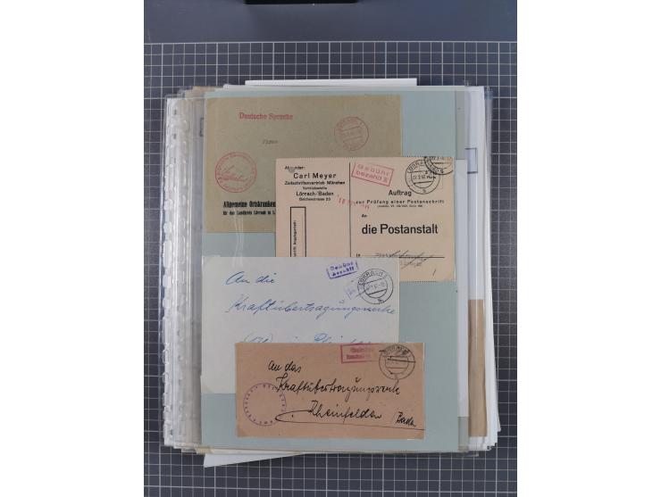 1800/1970 (ca.), HEIMATGESCHICHTE BADENS, umfangreiche Materialsammlung, teils ausstellungsmäßig aufgezogen, mit einigen hund