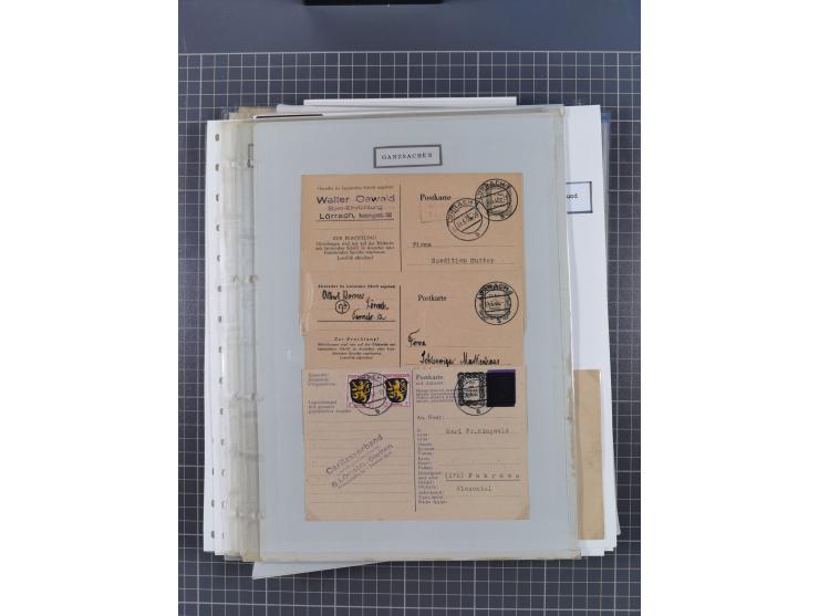 1800/1970 (ca.), HEIMATGESCHICHTE BADENS, umfangreiche Materialsammlung, teils ausstellungsmäßig aufgezogen, mit einigen hund