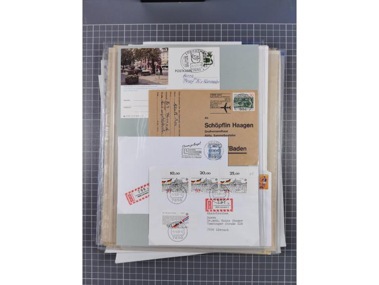 1800/1970 (ca.), HEIMATGESCHICHTE BADENS, umfangreiche Materialsammlung, teils ausstellungsmäßig aufgezogen, mit einigen hund