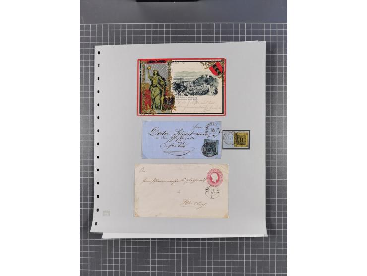 1800/1970 (ca.), HEIMATGESCHICHTE BADENS, umfangreiche Materialsammlung, teils ausstellungsmäßig aufgezogen, mit einigen hund