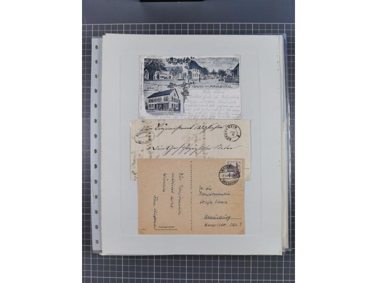 1800/1970 (ca.), HEIMATGESCHICHTE BADENS, umfangreiche Materialsammlung, teils ausstellungsmäßig aufgezogen, mit einigen hund