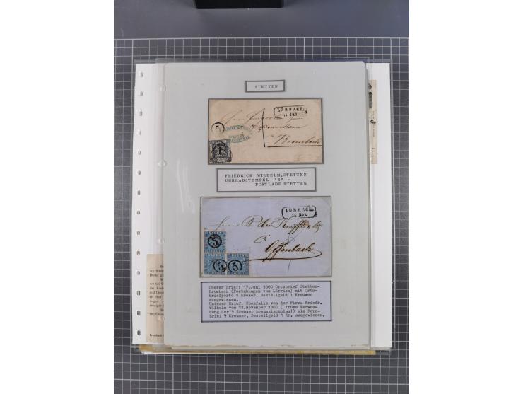 1800/1970 (ca.), HEIMATGESCHICHTE BADENS, umfangreiche Materialsammlung, teils ausstellungsmäßig aufgezogen, mit einigen hund