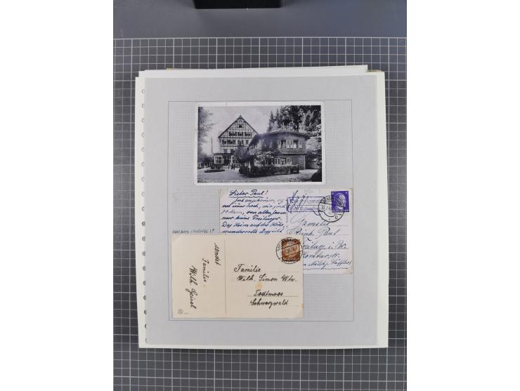 1800/1970 (ca.), HEIMATGESCHICHTE BADENS, umfangreiche Materialsammlung, teils ausstellungsmäßig aufgezogen, mit einigen hund