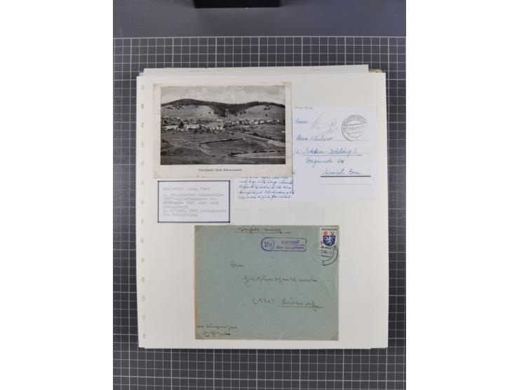 1800/1970 (ca.), HEIMATGESCHICHTE BADENS, umfangreiche Materialsammlung, teils ausstellungsmäßig aufgezogen, mit einigen hund