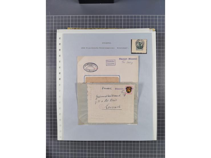 1800/1970 (ca.), HEIMATGESCHICHTE BADENS, umfangreiche Materialsammlung, teils ausstellungsmäßig aufgezogen, mit einigen hund