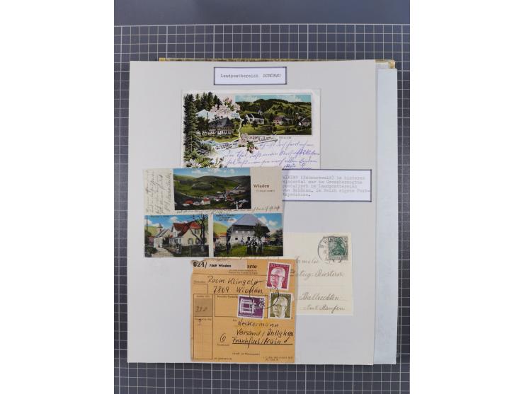 1800/1970 (ca.), HEIMATGESCHICHTE BADENS, umfangreiche Materialsammlung, teils ausstellungsmäßig aufgezogen, mit einigen hund