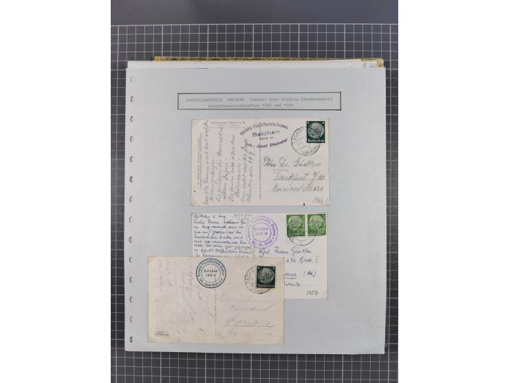 1800/1970 (ca.), HEIMATGESCHICHTE BADENS, umfangreiche Materialsammlung, teils ausstellungsmäßig aufgezogen, mit einigen hund