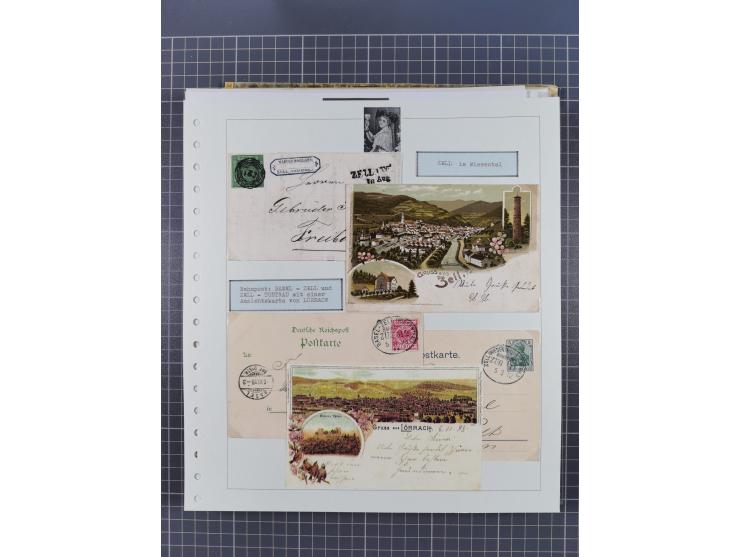 1800/1970 (ca.), HEIMATGESCHICHTE BADENS, umfangreiche Materialsammlung, teils ausstellungsmäßig aufgezogen, mit einigen hund