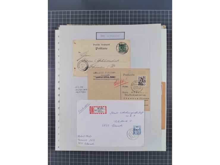 1800/1970 (ca.), HEIMATGESCHICHTE BADENS, umfangreiche Materialsammlung, teils ausstellungsmäßig aufgezogen, mit einigen hund