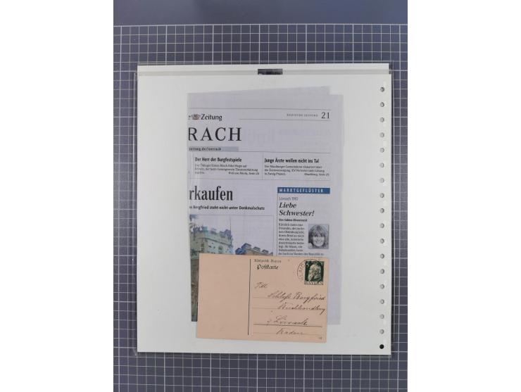 1800/1970 (ca.), HEIMATGESCHICHTE BADENS, umfangreiche Materialsammlung, teils ausstellungsmäßig aufgezogen, mit einigen hund