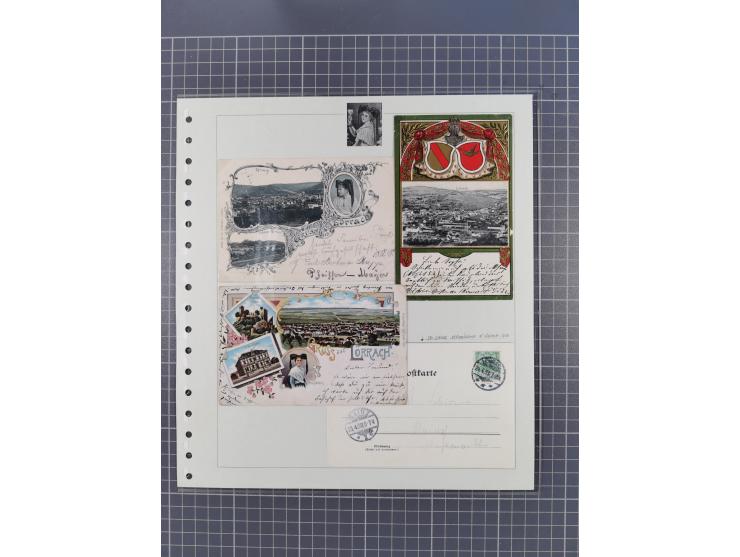 1800/1970 (ca.), HEIMATGESCHICHTE BADENS, umfangreiche Materialsammlung, teils ausstellungsmäßig aufgezogen, mit einigen hund