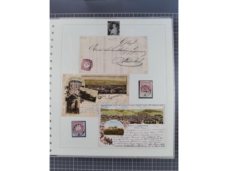 1800/1970 (ca.), HEIMATGESCHICHTE BADENS, umfangreiche Materialsammlung, teils ausstellungsmäßig aufgezogen, mit einigen hund