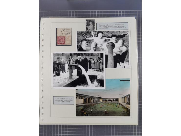 1800/1970 (ca.), HEIMATGESCHICHTE BADENS, umfangreiche Materialsammlung, teils ausstellungsmäßig aufgezogen, mit einigen hund