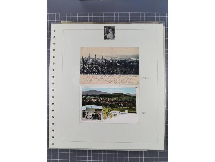 1800/1970 (ca.), HEIMATGESCHICHTE BADENS, umfangreiche Materialsammlung, teils ausstellungsmäßig aufgezogen, mit einigen hund