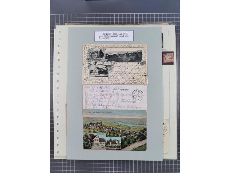 1800/1970 (ca.), HEIMATGESCHICHTE BADENS, umfangreiche Materialsammlung, teils ausstellungsmäßig aufgezogen, mit einigen hund