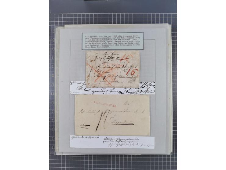 1800/1970 (ca.), HEIMATGESCHICHTE BADENS, umfangreiche Materialsammlung, teils ausstellungsmäßig aufgezogen, mit einigen hund