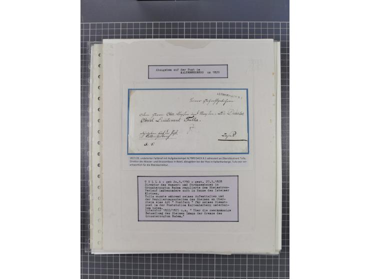 1800/1970 (ca.), HEIMATGESCHICHTE BADENS, umfangreiche Materialsammlung, teils ausstellungsmäßig aufgezogen, mit einigen hund