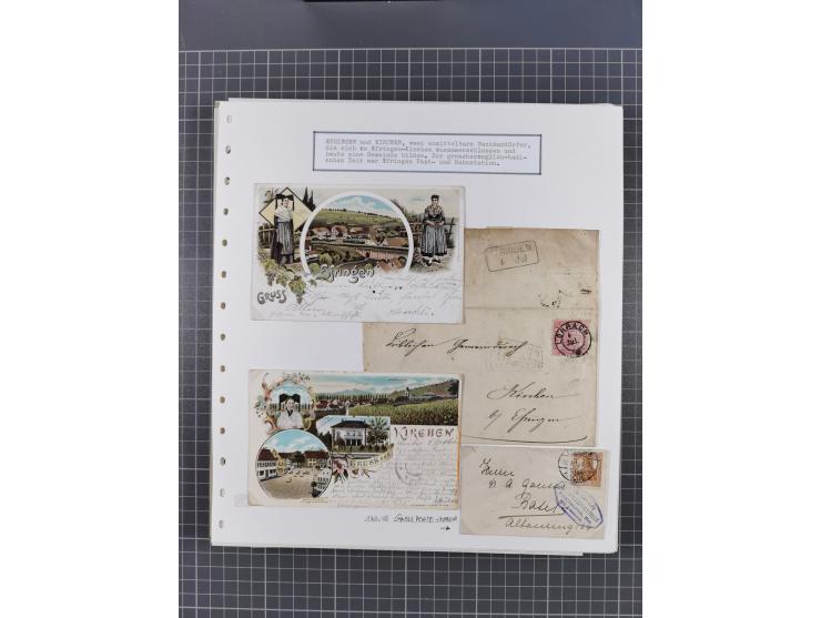 1800/1970 (ca.), HEIMATGESCHICHTE BADENS, umfangreiche Materialsammlung, teils ausstellungsmäßig aufgezogen, mit einigen hund