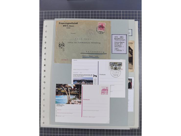 1800/1970 (ca.), HEIMATGESCHICHTE BADENS, umfangreiche Materialsammlung, teils ausstellungsmäßig aufgezogen, mit einigen hund