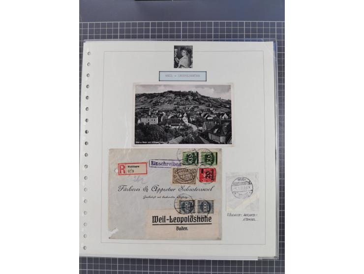 1800/1970 (ca.), HEIMATGESCHICHTE BADENS, umfangreiche Materialsammlung, teils ausstellungsmäßig aufgezogen, mit einigen hund