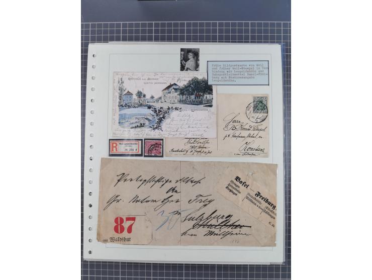 1800/1970 (ca.), HEIMATGESCHICHTE BADENS, umfangreiche Materialsammlung, teils ausstellungsmäßig aufgezogen, mit einigen hund