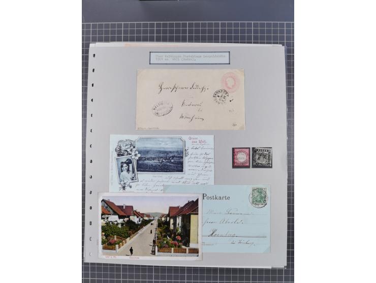 1800/1970 (ca.), HEIMATGESCHICHTE BADENS, umfangreiche Materialsammlung, teils ausstellungsmäßig aufgezogen, mit einigen hund