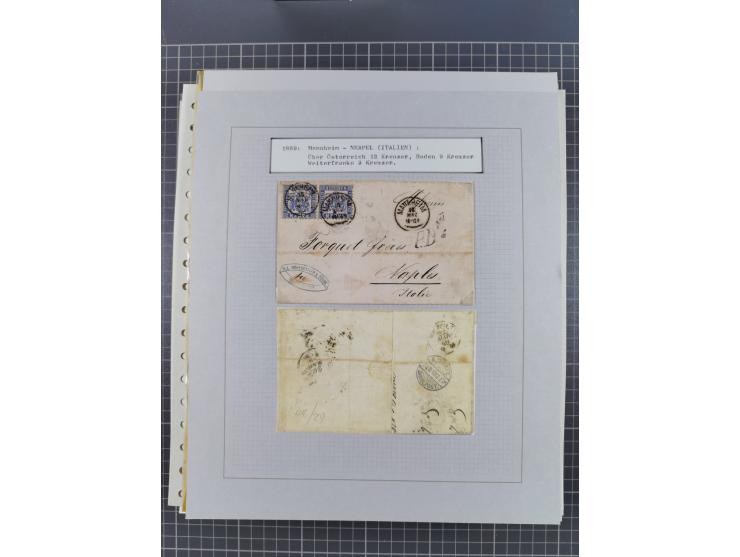 1800/1970 (ca.), HEIMATGESCHICHTE BADENS, umfangreiche Materialsammlung, teils ausstellungsmäßig aufgezogen, mit einigen hund