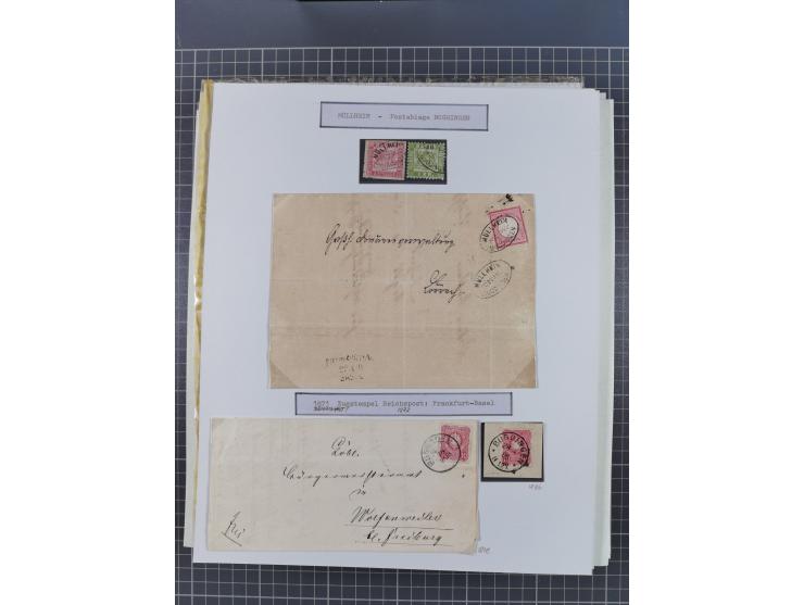 1800/1970 (ca.), HEIMATGESCHICHTE BADENS, umfangreiche Materialsammlung, teils ausstellungsmäßig aufgezogen, mit einigen hund