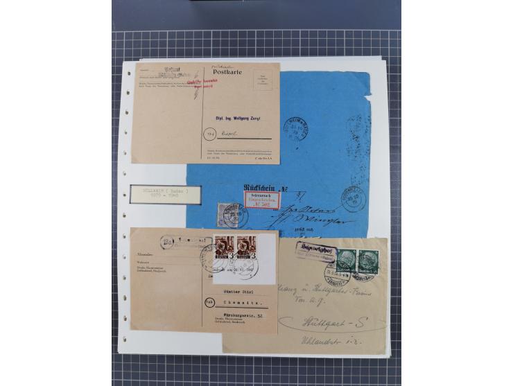 1800/1970 (ca.), HEIMATGESCHICHTE BADENS, umfangreiche Materialsammlung, teils ausstellungsmäßig aufgezogen, mit einigen hund