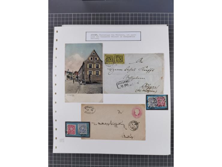 1800/1970 (ca.), HEIMATGESCHICHTE BADENS, umfangreiche Materialsammlung, teils ausstellungsmäßig aufgezogen, mit einigen hund