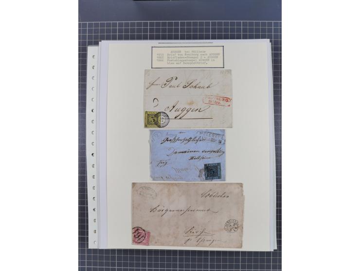 1800/1970 (ca.), HEIMATGESCHICHTE BADENS, umfangreiche Materialsammlung, teils ausstellungsmäßig aufgezogen, mit einigen hund