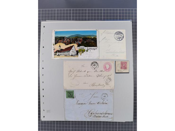 1800/1970 (ca.), HEIMATGESCHICHTE BADENS, umfangreiche Materialsammlung, teils ausstellungsmäßig aufgezogen, mit einigen hund