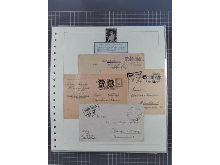 1800/1970 (ca.), HEIMATGESCHICHTE BADENS, umfangreiche Materialsammlung, teils ausstellungsmäßig aufgezogen, mit einigen hund