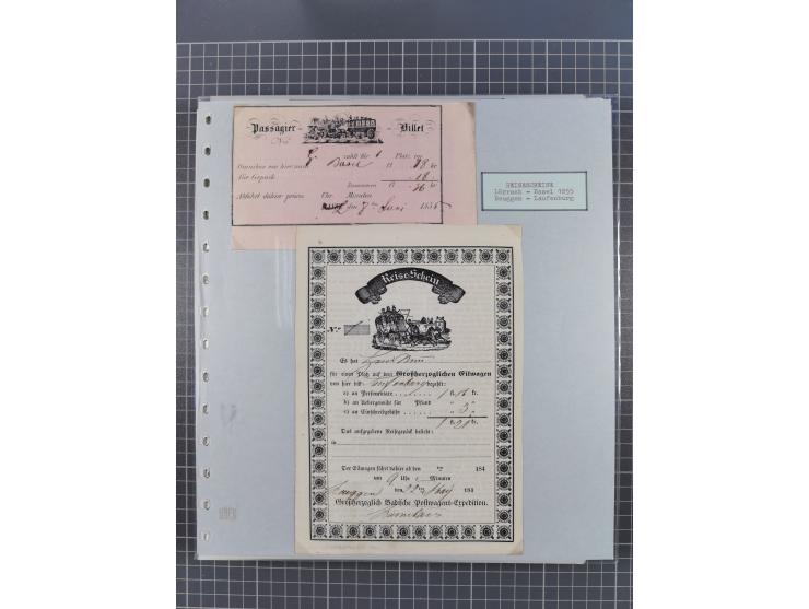 1800/1970 (ca.), HEIMATGESCHICHTE BADENS, umfangreiche Materialsammlung, teils ausstellungsmäßig aufgezogen, mit einigen hund