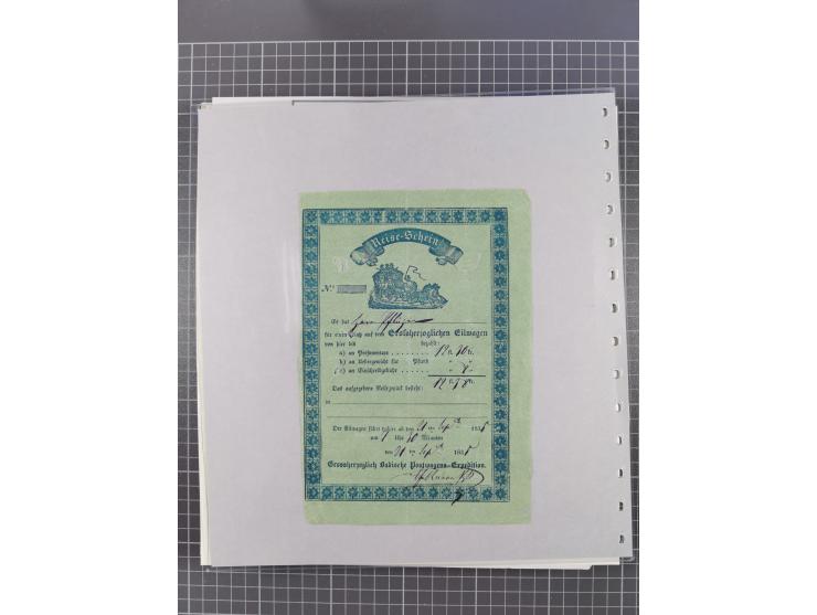 1800/1970 (ca.), HEIMATGESCHICHTE BADENS, umfangreiche Materialsammlung, teils ausstellungsmäßig aufgezogen, mit einigen hund