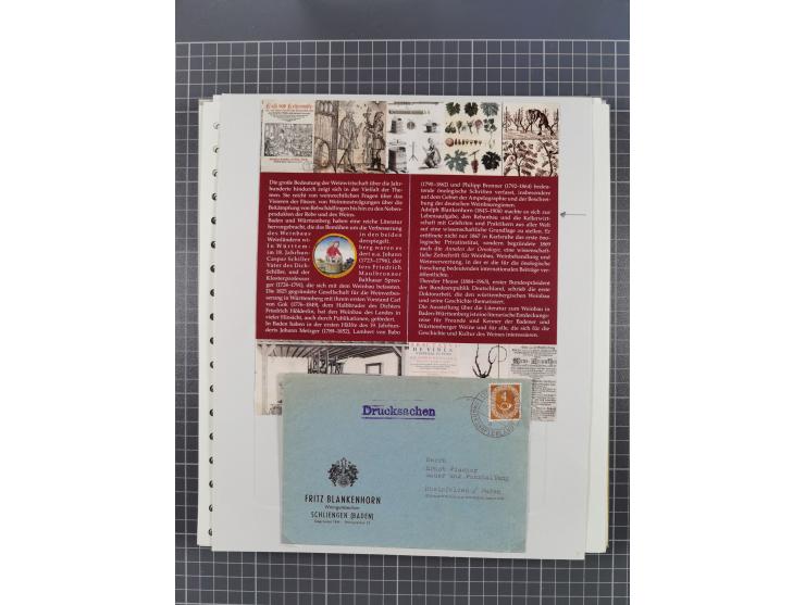 1800/1970 (ca.), HEIMATGESCHICHTE BADENS, umfangreiche Materialsammlung, teils ausstellungsmäßig aufgezogen, mit einigen hund