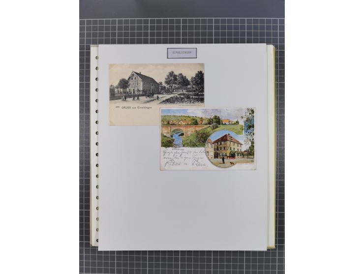 1800/1970 (ca.), HEIMATGESCHICHTE BADENS, umfangreiche Materialsammlung, teils ausstellungsmäßig aufgezogen, mit einigen hund