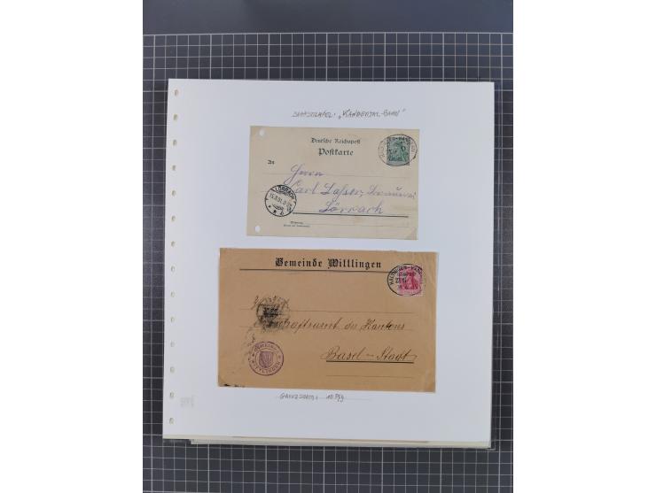 1800/1970 (ca.), HEIMATGESCHICHTE BADENS, umfangreiche Materialsammlung, teils ausstellungsmäßig aufgezogen, mit einigen hund