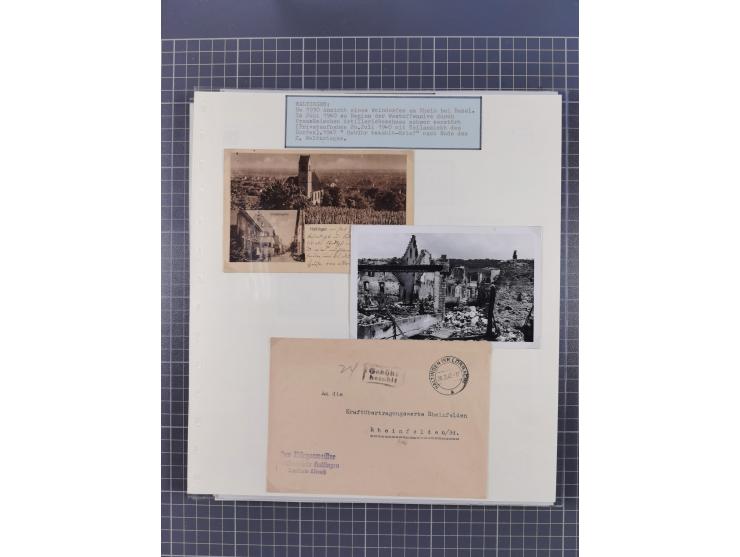 1800/1970 (ca.), HEIMATGESCHICHTE BADENS, umfangreiche Materialsammlung, teils ausstellungsmäßig aufgezogen, mit einigen hund