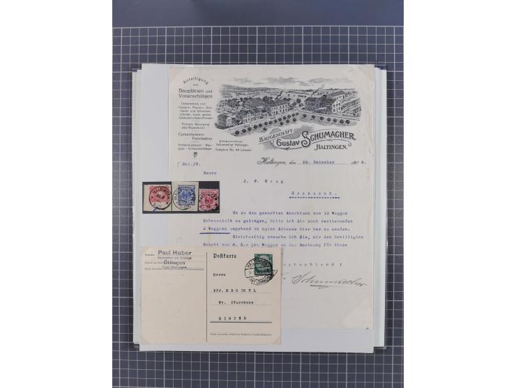 1800/1970 (ca.), HEIMATGESCHICHTE BADENS, umfangreiche Materialsammlung, teils ausstellungsmäßig aufgezogen, mit einigen hund