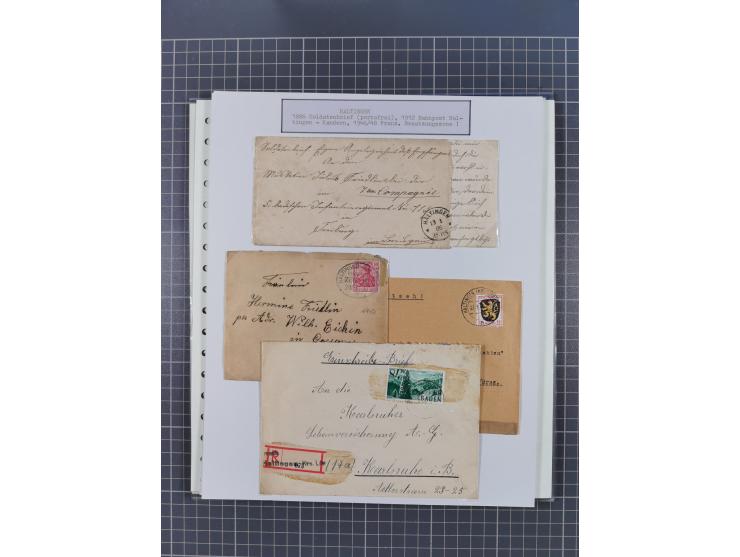 1800/1970 (ca.), HEIMATGESCHICHTE BADENS, umfangreiche Materialsammlung, teils ausstellungsmäßig aufgezogen, mit einigen hund