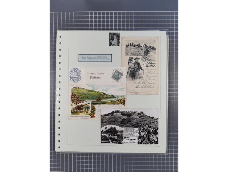 1800/1970 (ca.), HEIMATGESCHICHTE BADENS, umfangreiche Materialsammlung, teils ausstellungsmäßig aufgezogen, mit einigen hund